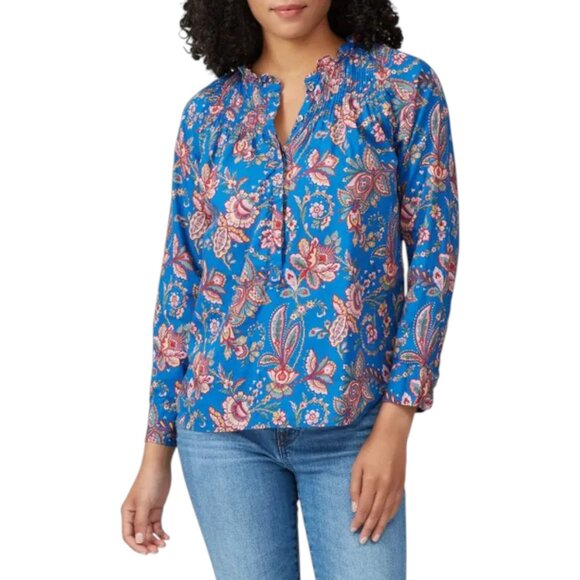J. Crew Flora Belle Ruffle Shirt Liberty Fabric Sz 4 - Picture 1 of 13